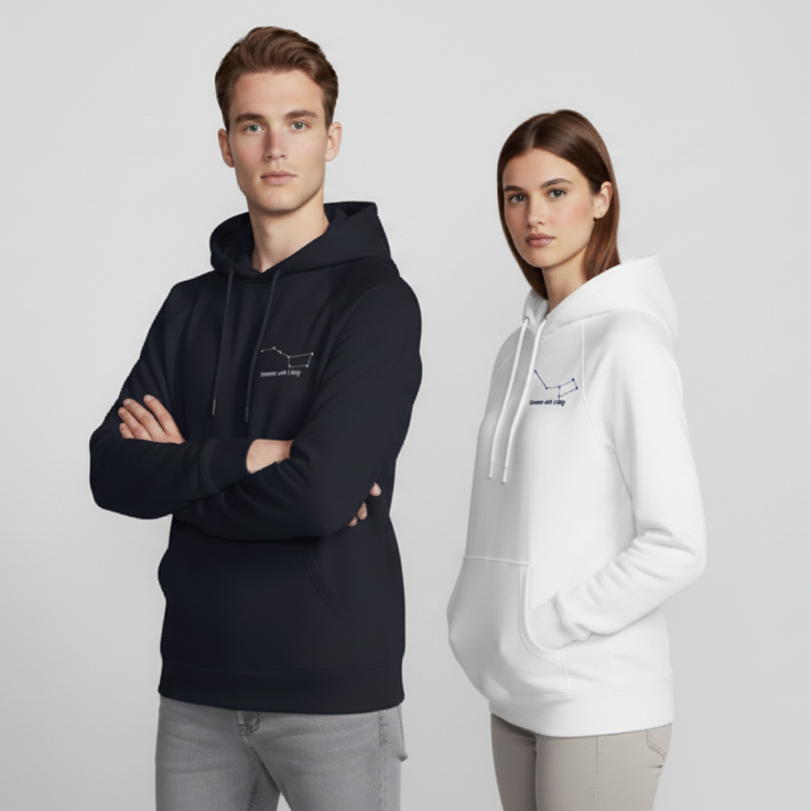 Суитчъри за Двойки „Голяма и Малка Мечка“ – Бродирани, Персонализирани, Идеални за Подарък