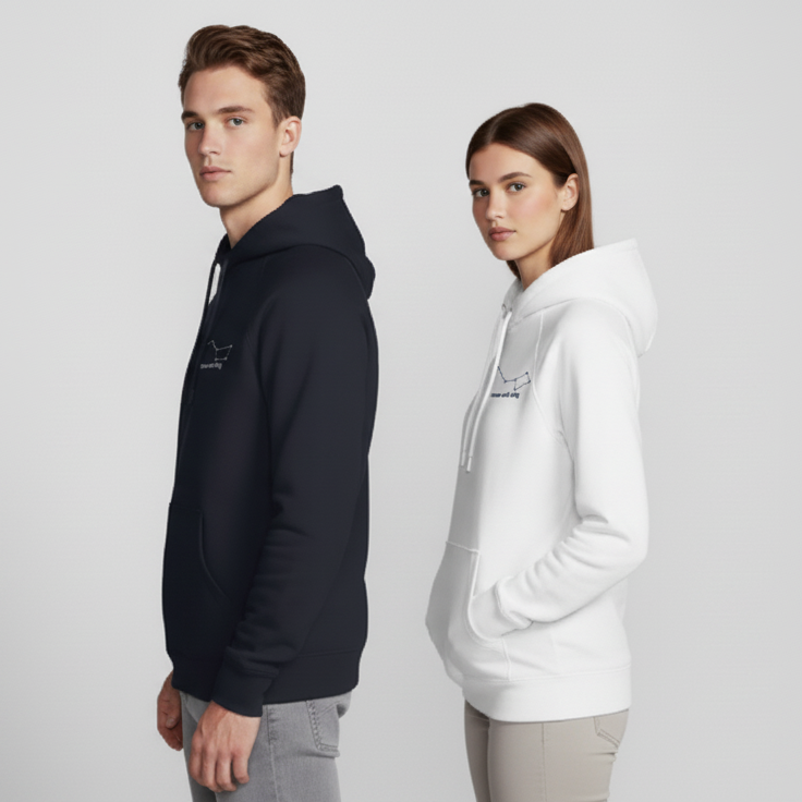 Суитчъри за Двойки „Голяма и Малка Мечка“ – Бродирани, Персонализирани, Идеални за Подарък