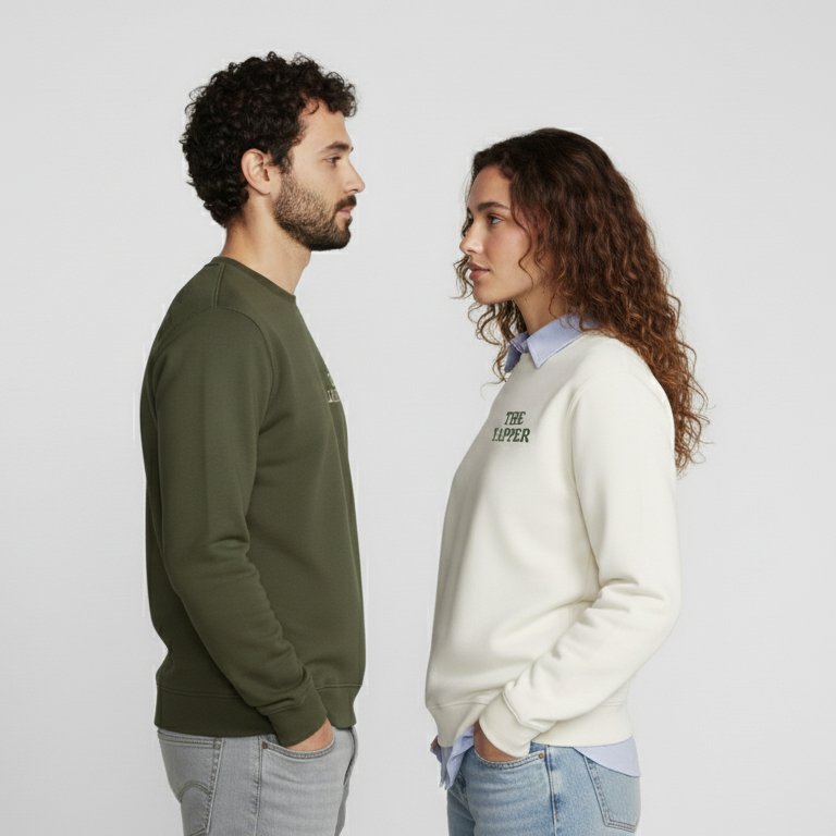 Суитчъри за двойки „The Yapper & The Listener“ – Забавни бродирани модели за него и нея